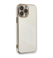 Microsonic Apple iPhone 12 Pro Max Kılıf Olive Plated Beyaz