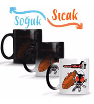 Kamen Rider Fourze Sihirli Kupa Bardak Porselen