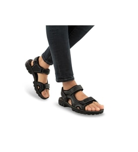Muya Taurus 31322-001 Anatomik Taban Cırtlı Erkek Sandalet Siyah 40-45