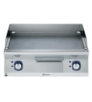 Electrolux Professional Endüstriyel Elektrikli Setüstü Izgara, Düz Fırçalanmış Krom Pleytli Pişirme Yüzeyi, İtam Modül, Eğimli, Termostatik Kontrol, Spatula - 800 Mm E7IIKDAOMEA