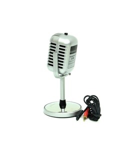Karaoke Mikrofon Silver Speaker Hediyelik (Karışık)