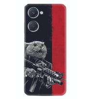 Vivo Y18 Kılıf Silikon Desen Özel Seri Çılgın Kedi 1674