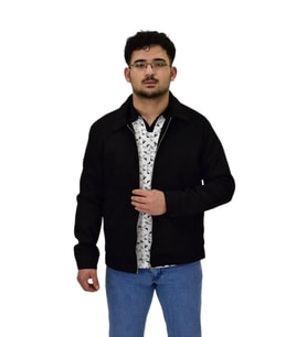 Erkek Mevsimlik Süet Spor Mont 8073 BGL-ST04510 (Siyah)