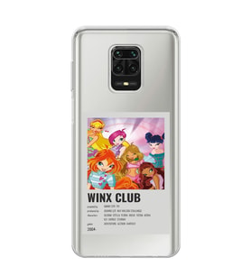 Redmi Note 9 Pro / 9s Uyumlu Winx Club Poster Tasarımlı Şeffaf Telefon Kılıfı