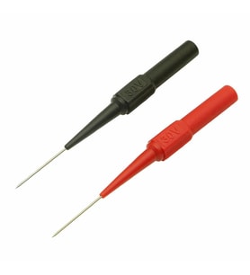 2 Adet İğne Tip Multimetre Test Prob Ucu 30V 1A Banana Uyumlu İzoleli Paslanmaz Çelik Ölçüm Pini