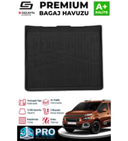 Citroen Berlingo Seperatörsüz 3D Pro Bagaj Havuzu 2019 Üzeri A+ Kalite