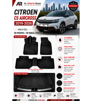 CİTROEN C5 AİRCROSS 2019-2026 Araca Özel 3D Paspas + 3D Bagaj Havuzu