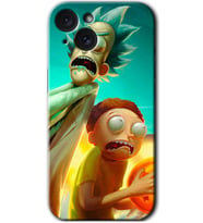 İphone 15 Kılıf HD Desen Baskılı Kılıf - Rick Morty