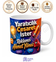 Reklamcıya Hediye Kişiye Özel Baskılı Kupa Bardak Reklam Ajans Hediyesi