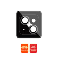 Polosmart PTM607 İphone 14 / 14 Plus / 15 / 15 Plus Uyumlu Kamera Lens Koruyucu Takma Aparatlı