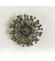 Aşina Gümüş - Swarovski Taşlı Elmas Montür Broş Sevgiliye Hediye