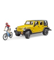 Bruder Jeep W. Rubicon & Bisiklet Ve Sürücüsü BR02543