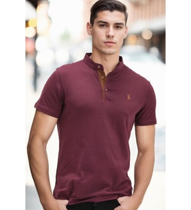T8560 DEWBERRY T-SHIRT-KOYU MOR