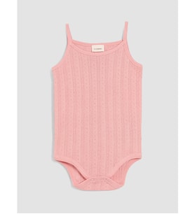 LCW baby Pembe İp Askılı Kız Bebek Çıtçıtlı Body