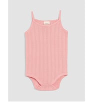 LCW baby Pembe İp Askılı Kız Bebek Çıtçıtlı Body