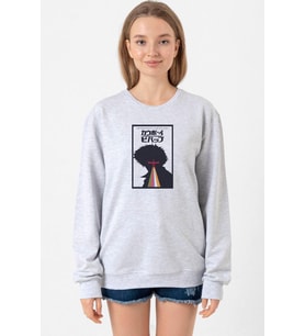 See You In Space Cowboys Minimalist Anime Poster Grimelanj Kadın 2ip Sweatshirt