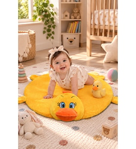 Bebek Oyun Halısı 120 cm Civcivli Oyun Matı (%100 Yerli)