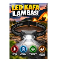 Ayarlanabilir Şarjlı LED Kafa Lambası Kamp ve Balıkçılık Feneri