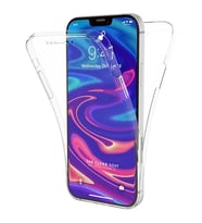 Coverzone Apple iPhone 12 Mini ?le Uyumlu ClearShield Silikon K?l?f 360 Derece �n Ve Arka Koruma ?effaf Renk