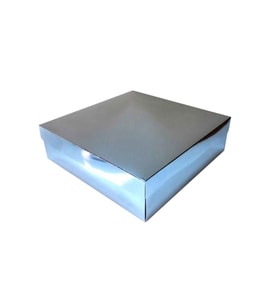 Komple Karton Kutu 15X15X3 CM (10 Adet)  Gümüş