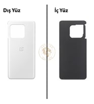 One Plus One Plus 10 Pro Beyaz Arka Kapak Arka Cam Batarya Kapağı Lazer Kesim Kapak Pil Kapağı Back Cover
