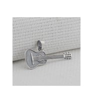 Gitar Tasarımlı 925 Ayar Gümüş Kolye Ucu