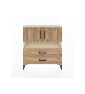 Arges Şifonyer 3 Raflı 2 Çekmeceli 2 Kapaklı 88x30x96 Aytaşı-Çam