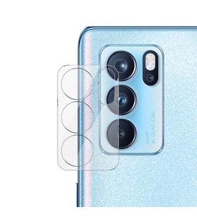 Oppo Reno6 Pro 3D Full Tempered Cam Kamera Koruyucu-(5775) - GLST8234-5420 (Şeffaf)