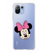 Xiaomi Mi 11 Lite Uyumlu Kapak Minnie Mouse Tasarımlı Şeffaf Silikon Kılıf