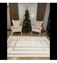 Hoom Rugs Nita 1206 Gri Modern Makina Halısı