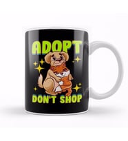 Cute Cat & Dog Adopt Don t Shop Kupa Bardak Porselen