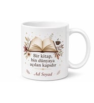 Kişiye Özel Kitap Kulübü Hatırası Kupa Bardak İsimli Hediye Mug