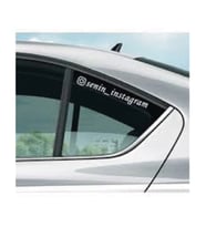 Kişiye Özel Araba, Motor, Kask İnstagram Logolu Kullanıcı Adı Sticker 20 Cm Genişlik
