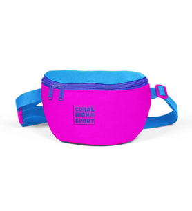 Coral High Sport Pembe Mavi İki Bölmeli Bel Çantası 22617