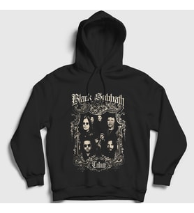 Presmono Unisex Siyah Tribute Black Sabbath Kapüşonlu Sweatshirt 18629tt