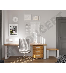 Ntconcept Rodo Üçlü Ofis ve Çalışma Odası Takımı