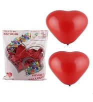 Atom Kalp Balon Kırmızı 100Lü