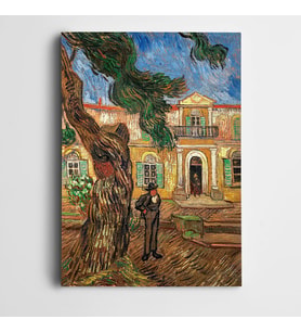 Vincent Van Gogh Hospital İn Saint Semy Kanvas Tablo