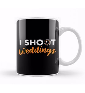 Funny I Shoot Weddings Cute Wedding Photographer Kupa Bardak Porselen
