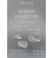 Sertifikalı Berrak Kuvars Taşı Kütle 10-15 mm Cüzdan Boy – Pozitif Enerji ve Şans Taşı (Çok Renkli)