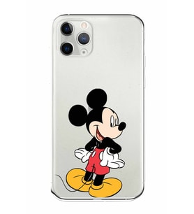 Apple iPhone 11 Pro Uyumlu Kamera Korumalı Tıpalı Kapak Mickey Mouse TasarımlıŞeffaf Kılıf