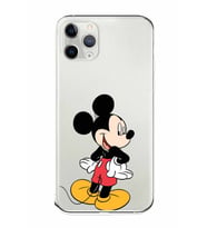 Apple iPhone 11 Pro Uyumlu Kamera Korumalı Tıpalı Kapak Mickey Mouse TasarımlıŞeffaf Kılıf