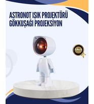 Gün Batımı Efekti Sunan Astronot LED Masa Lambası