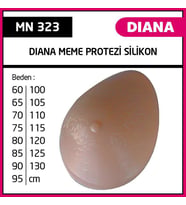 MİNİON DİANA SİLİKON MEME PROTEZİ NO:60 -NO:130 ARASI  MN 323
