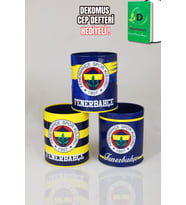 "DEKOMUS CEP DEFTERİ HEDİYELİ" LİSANSLI FENERBAHÇE TEKLİ METAL KALEMLİK "TEK ADET"
