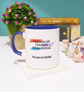 Teknoloji Tasarım Öğretmeni Kupa Bardak Lacivert