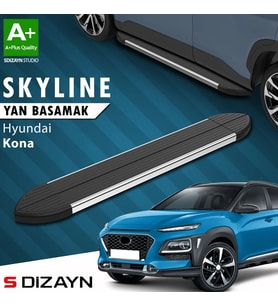 S-Dizayn Hyundai Kona Skyline Krom Yan Basamak 173 Cm 2018-2023 A+ Kalite