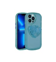 Apple iPhone 12 Pro Max Uyumlu Kılıf Kamera Korumalı Pop Soketli Renkli Zore Ofro Kapak (Mavi)