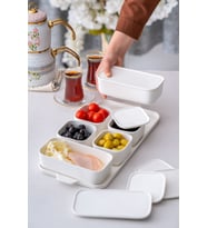 Pure White 13 Parça Porselen Kahvaltılık