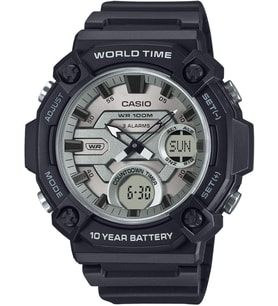 Casio AEQ-120W-7AVDF Alarm,Kronometre,Takvim Özellikli 10 ATM Suya Dayanıklı 10 Yıl Pil Ömrüne Sahip Siyah Erkek Kol Saati